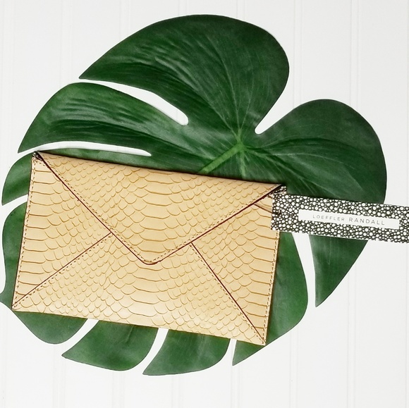 Loeffler Randall Handbags - NWT Loeffler Randall | Embossed Leather Clutch